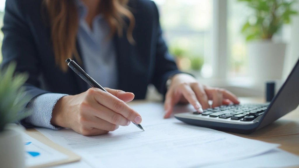 Schulden beheersing strategie document met calculator op tafel