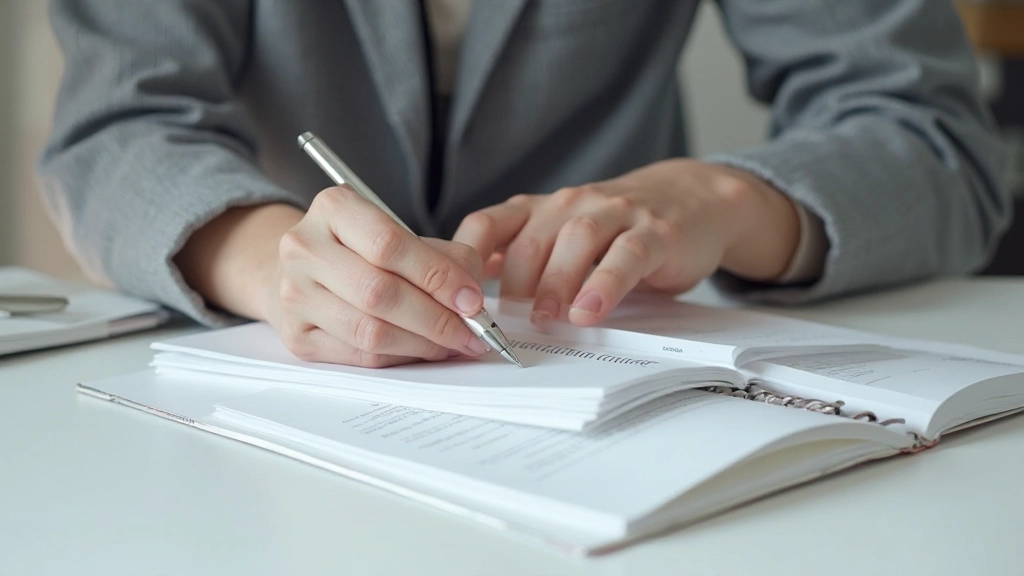 Professionele afbeelding van een persoon die financiële doelstellingen analyseert met grafieken en gegevens op papier